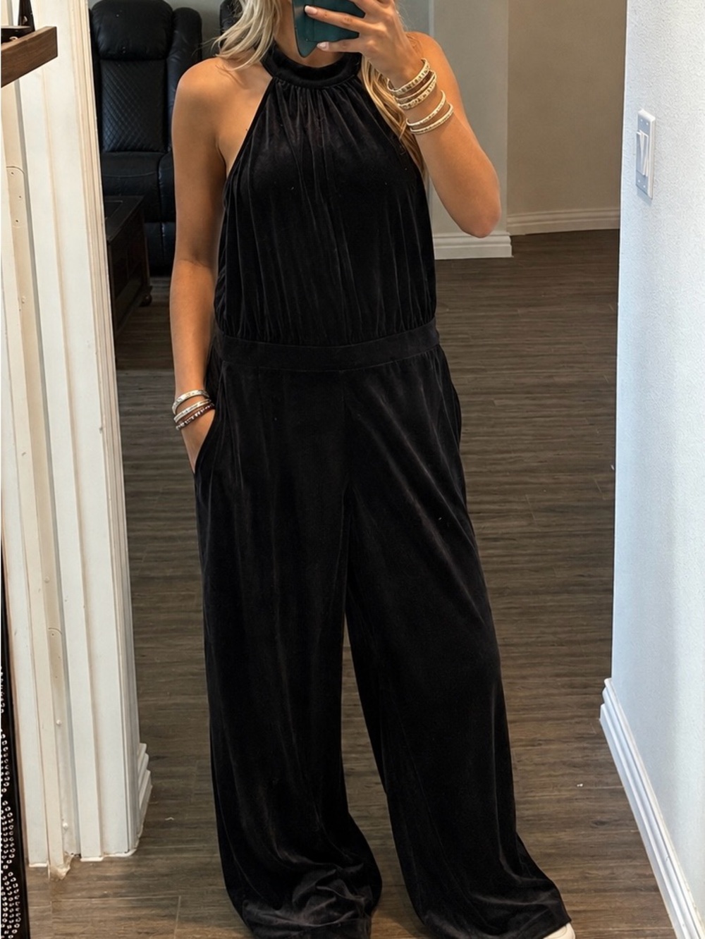 Velvet jumpsuit